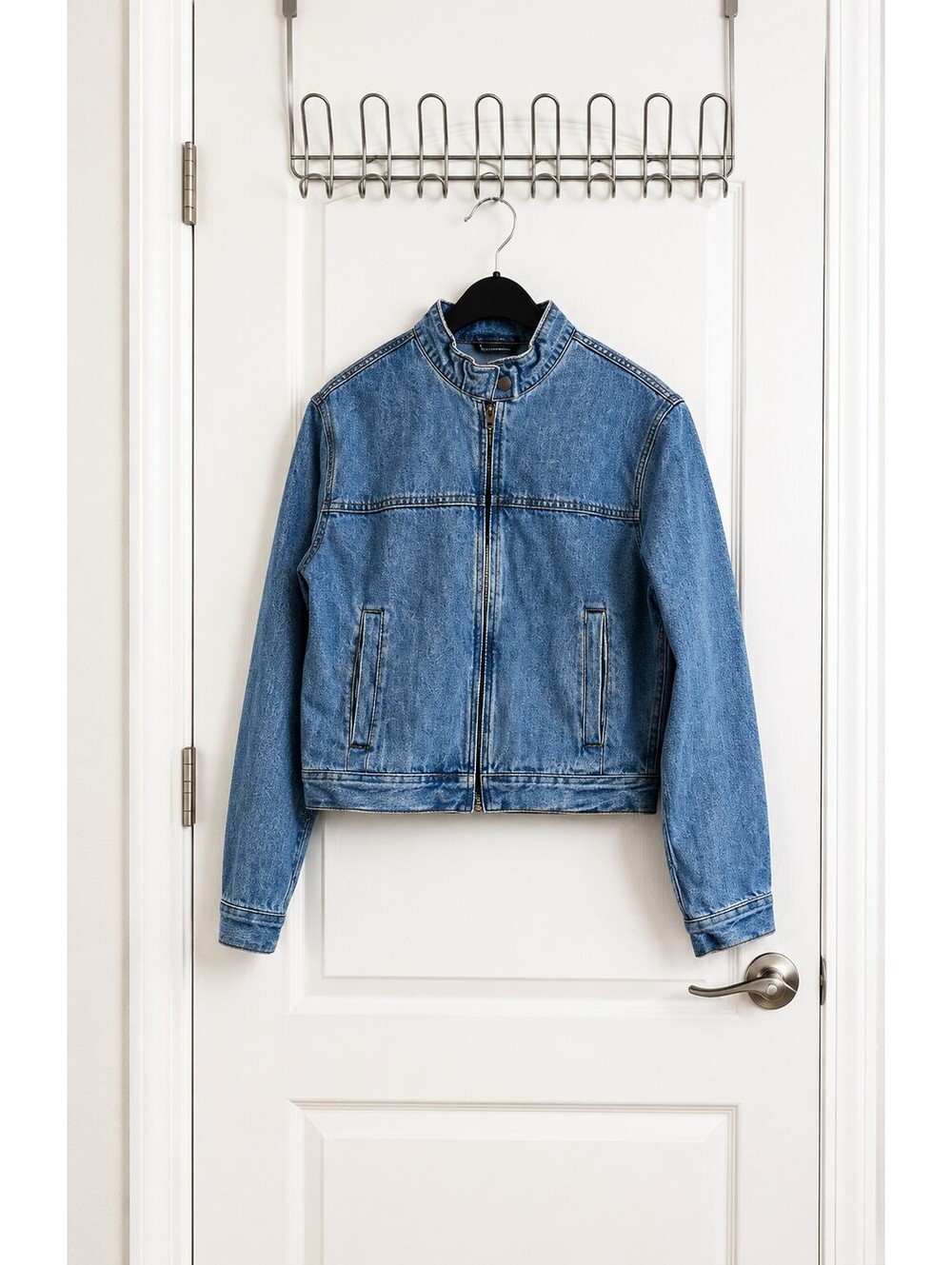 Vans Women’s Light Wash Denim Moto Jacket – Size Small – Full Zip